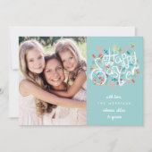 Printemps fleurit Carte photo de Pâques (Devant)