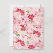 Printemps fleurit Floral Baby shower Invitation (Dos)