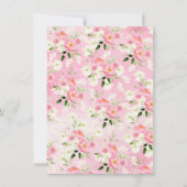 Printemps fleurit Floral Baby shower Invitation (Dos)