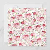 Printemps fleurit Floral Communion Invitation (Dos)