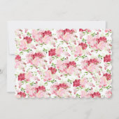 Printemps fleurit Floral Communion Invitation (Dos)