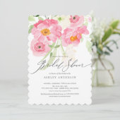 Printemps fleurit Floral nuptiale Invitation de do (Debout devant)