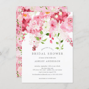 Printemps fleurit Floral nuptiale Invitation de do
