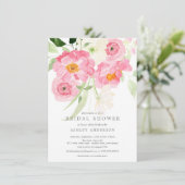 Printemps fleurit Floral nuptiale Invitation de do (Debout devant)