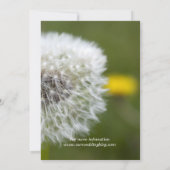 Printemps floral, été, invitations mariages de aut (Dos)