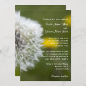 Printemps floral, été, invitations mariages de aut (Devant / Derrière)