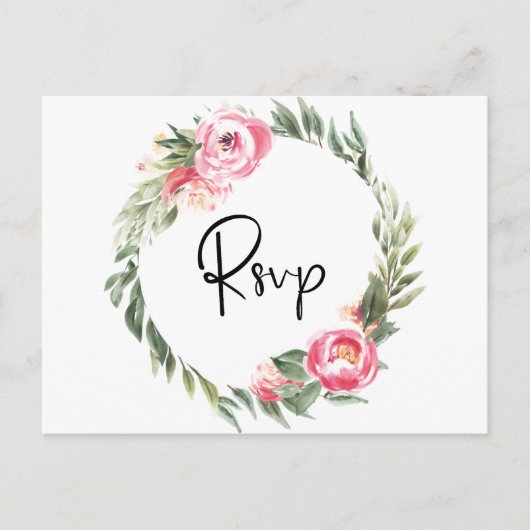 Printemps Floral Floroms Garden Wedding Invitation (Devant)