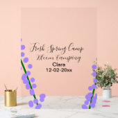 Printemps frais camping lavande fleurs nom date si (Mariage)
