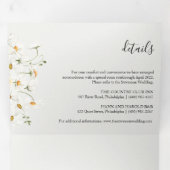 Printemps Jardin photo Mariage Tri-Fold Invitation (Intérieur en premier)