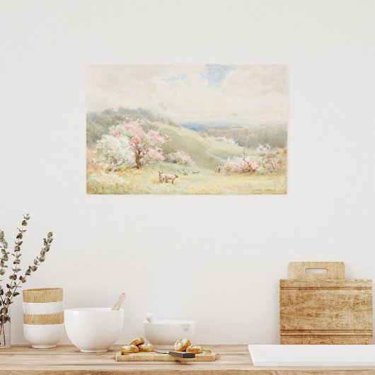 Printemps - Joseph Rubens Powell Poster d'art (Cuisine)