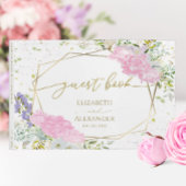 Printemps Mariage Livre d'invité Pastel Fleur sauv