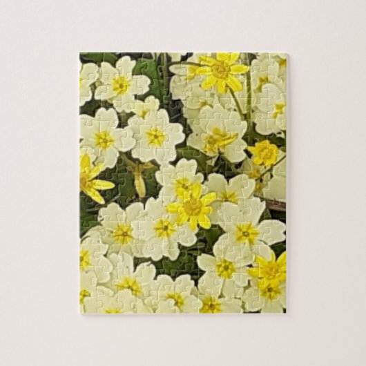 Printemps Primroses Jigsaw Puzzle (Vertical)