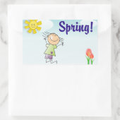 Printemps ! Sauter pour la joie - Stickers (Sac)