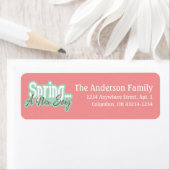 Printemps une nouvelle chanson Printemps Étiquette (En situation)