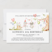 Printemps Woodland | Invitation d'anniversaire de (Devant)