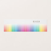 Printer Designer Kleur Staal Palet Sample Visitekaartjes (Buitenkant ongevouwen)