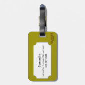 Printerapparaat, 1514 bagagelabel (Achterkant verticaal)