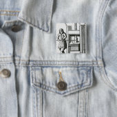 Printerboeken Vierkante Button 5,1 Cm (In situ)
