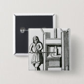 Printerboeken Vierkante Button 5,1 Cm (Voorkant /achterkant)