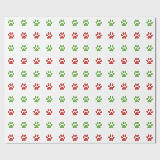 Printerpatroon met kerstrood en groen pakket cadeaupapier (Zoom)