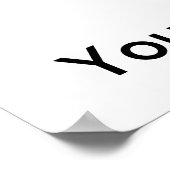 Printerprintplaat voor elefant POSTER (Hoek)