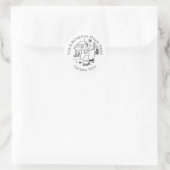 Printers Hartelijk dank Ronde Sticker (Tas)