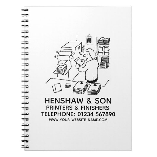 Printers & nabewerkers notitieboek (Voorkant)
