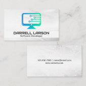 printplaat | Computertechnologie Logo Visitekaartje (Voorkant / Achterkant)