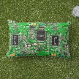 Printplaat groene PCB voeg je naam toe nerd Buitenkussen
