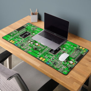 Printplaat groene PCB voeg je naam toe nerd Bureaumat