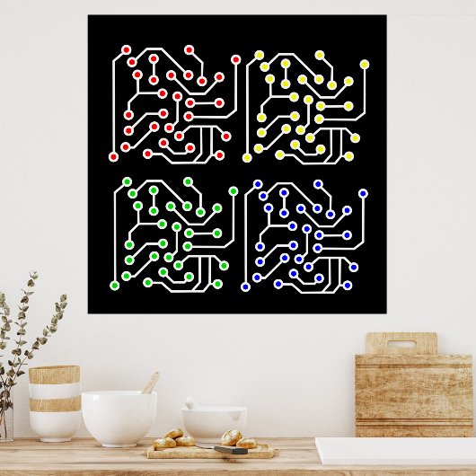 Printplaat Poster (Keuken)