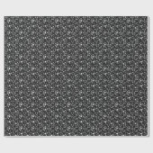 Prints 01.b. Zwart BG Cadeaupapier (Vlak)