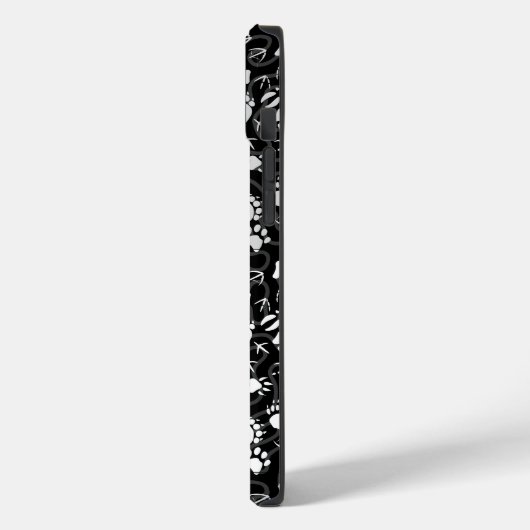 Prints 01.b. Zwart BG Case-Mate iPhone Case (Achterkant / Links)