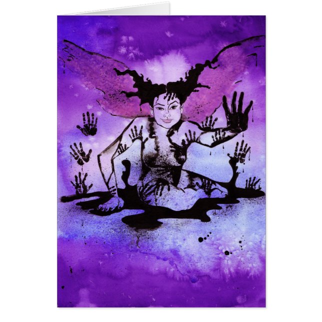 "Prints" airy kaart voor inkt (Voorkant)