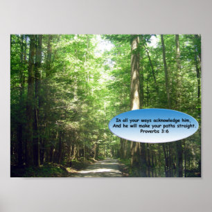 Prints en Posters: Weg door het bos