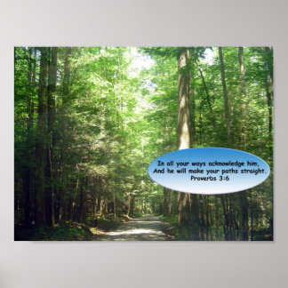Prints en Posters: Weg door het bos