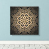 Prints in The Sand Mandala (Insitu (Houten vloer))