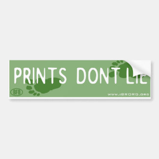 Prints Lie niet Bumpersticker