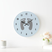 Prints met bakvoeten grote klok (Huis)