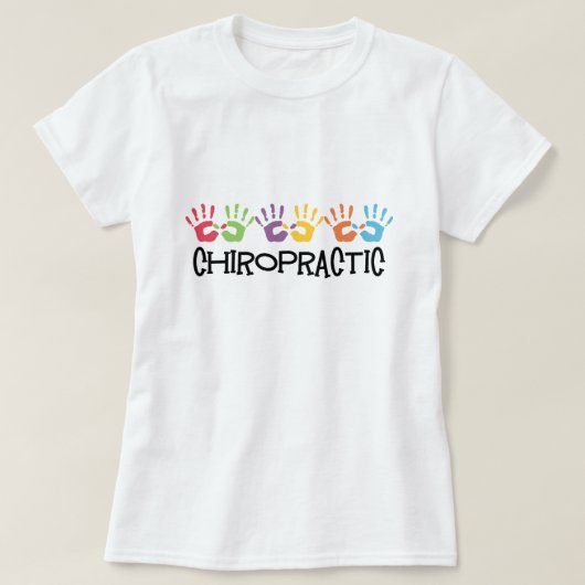 Prints met chiropractische hand t-shirt (Design voorkant)