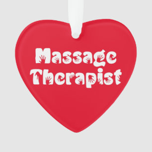 Prints met massagetherapie ornament