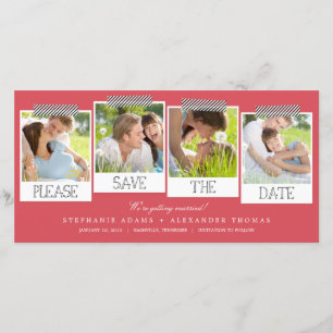 Prints sparen de Datum Fotokaarten Save The Date