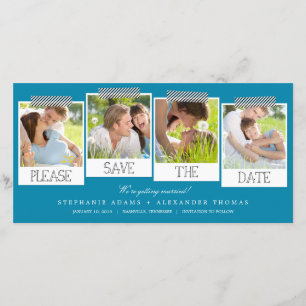 Prints sparen de Datum Fotokaarten Save The Date