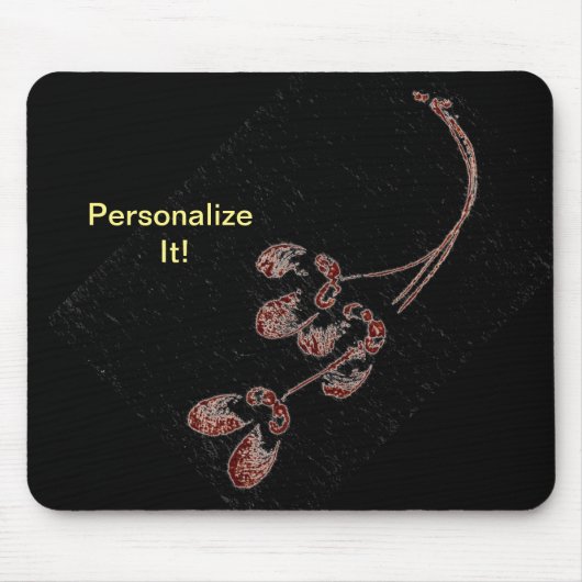 Prints van de Natuur van lederen  Mousepad Muismat (Voorkant)