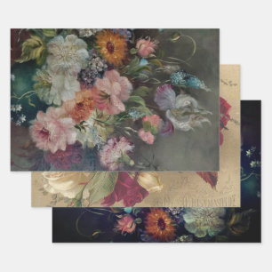 PRINTS VOOR DE DECOUPAGINA VAN HET ZWARE ZWARE GE INPAKPAPIER VEL