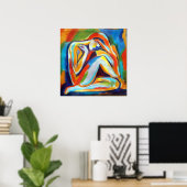 Prints voor fijne kunst - eenzaamheid (Thuiskantoor)