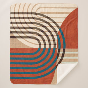 Prints voor hedendaagse collage wandretro-kunst. F Sherpa Deken