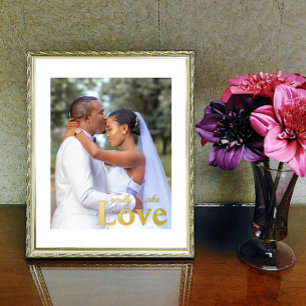 Prints voor Love Weddenschap Custom Foto and Text 
