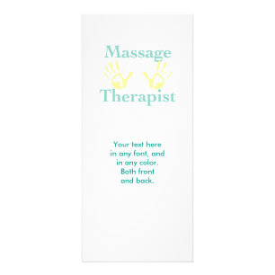 Prints voor massagetherapeuten reclamekaart