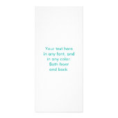 Prints voor massagetherapeuten reclamekaart (Achterkant)